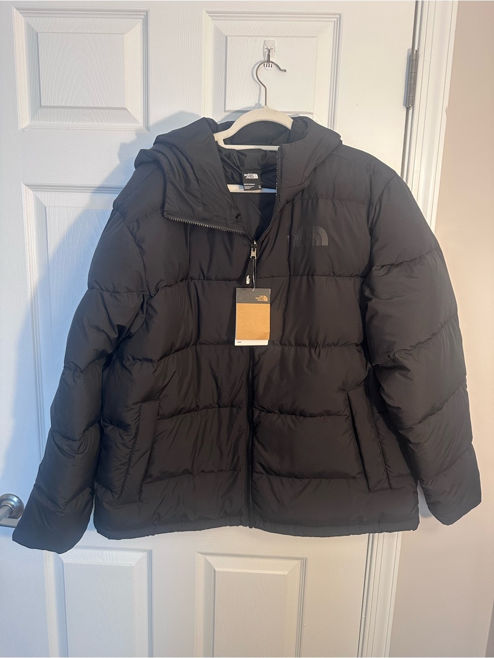 The North Face Men's Black Insulated Hooded Puffer Jacket